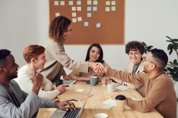 Discussion at a meeting